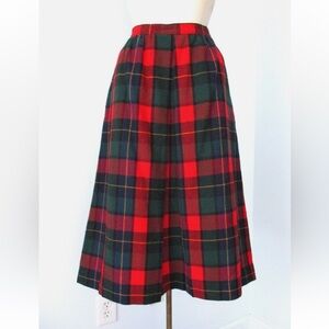 Vintage Pendleton Tartan Midi Skirt